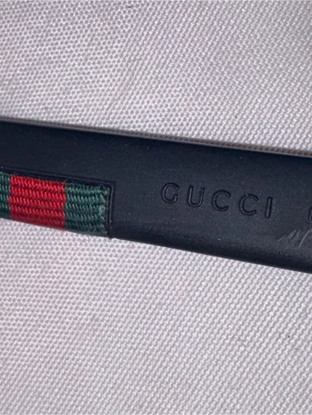 Gucci Men's Black Rectangular Sunglasses
